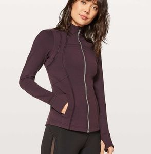 Lululemon Black Cherry Wing Mesh Define